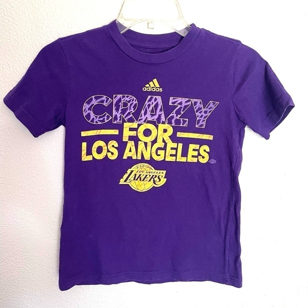 ADIDAS “CRAZY FOR LAKERS” NBA Graphic t-shirt -8 - Picture 5 of 5